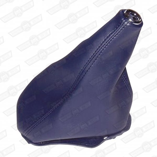 GAITER-GEAR LEVER-PRUSSIAN BLUE/CHROME-MINI '40'