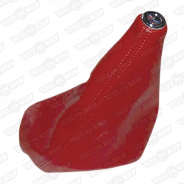 GAITER-GEAR LEVER-TARTAN RED PVC-2000 'SEVEN'