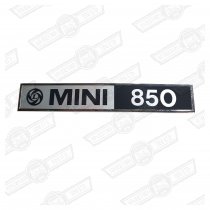 BADGE-BOOT LID-'MINI 850' AND LEYLAND LOGO-'77-'80