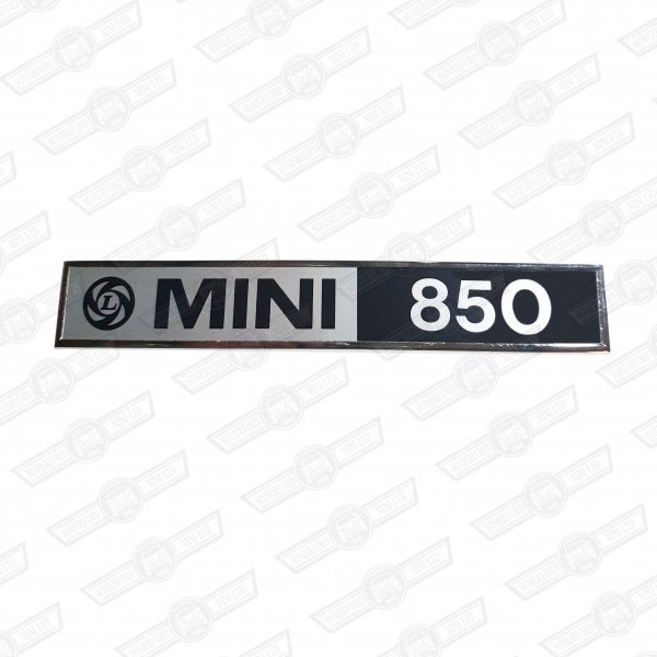 BADGE-BOOT LID-'MINI 850' AND LEYLAND LOGO-'77-'80