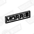 BADGE-BOOT LID-'MORRIS'-'69-'75-EXPORT ONLY