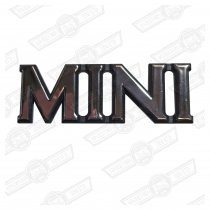 BADGE-BOOT LID-' MINI'-CHROME-'91-'96