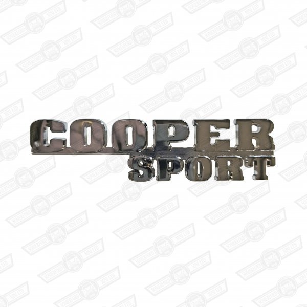 BADGE-BOOT LID-'COOPER SPORT'-2000 M/YEAR