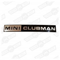 BADGE-BOOTLID-FOIL ONLY-'MINI CLUBMAN'-'69-'75