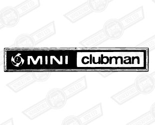 BADGE-BOOT LID-'MINI CLUBMAN' AND LEYLAND LOGO'76-'77