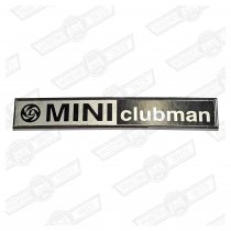 BADGE-BOOT LID-'MINI CLUBMAN' AND LEYLAND LOGO-'77 ON