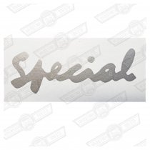DECAL-BOOTLID-'SPECIAL'-SILVER-EUROPE