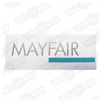 DECAL-BODYSIDE-'MAYFAIR'-SILVER & GREEN-'88 ON GENUINE ROVER