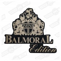DECAL-BOOTLID-'BALMORAL'-CHARCOAL CARS GENUINE ROVER