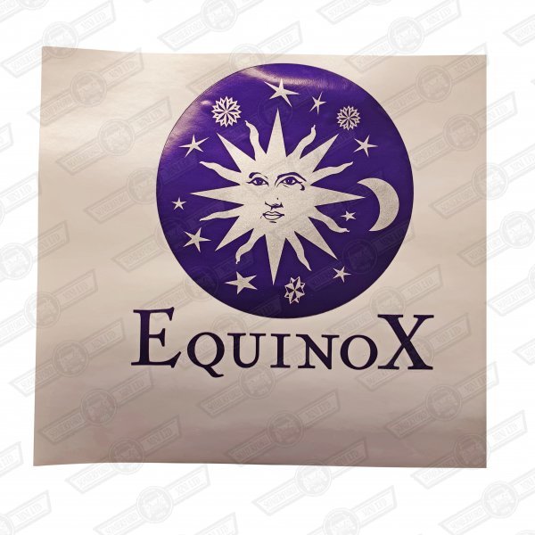DECAL-BOOTLID-'EQUINOX'-SILVER CARS