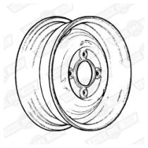 WHEEL-PLAIN STEEL-PRIMED FINISH-3.5''x10''