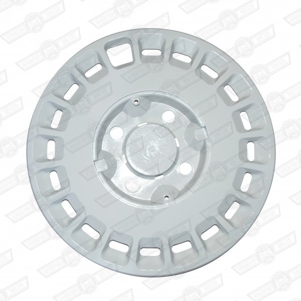 HUB CAP-FULL WIDTH-WHITE-12'' WHEELS-ADVANTAGE (no centre ca