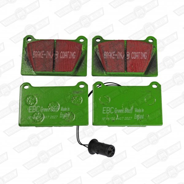 BRAKE PAD SET-EBC GREEN STUFF-FAST ROAD-METRO VENTED