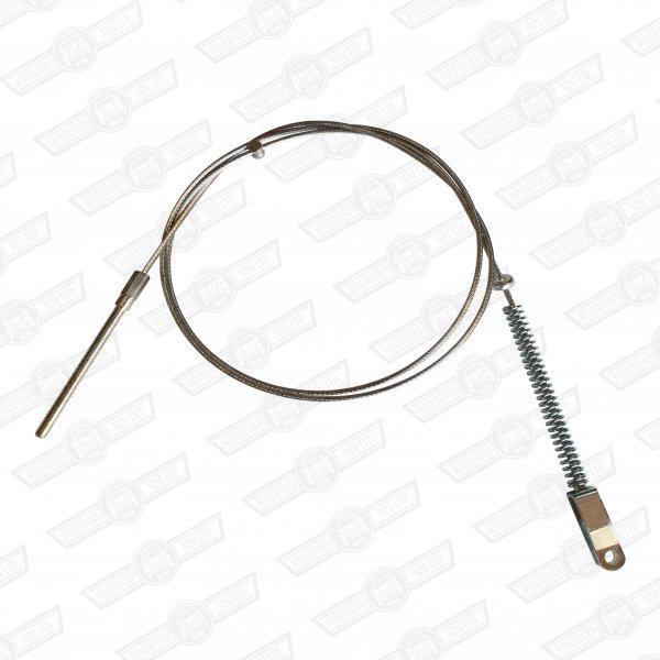 CABLE-HANDBRAKE,TWIN TYPE, RUBBER CONE, SALOON, '59-'75