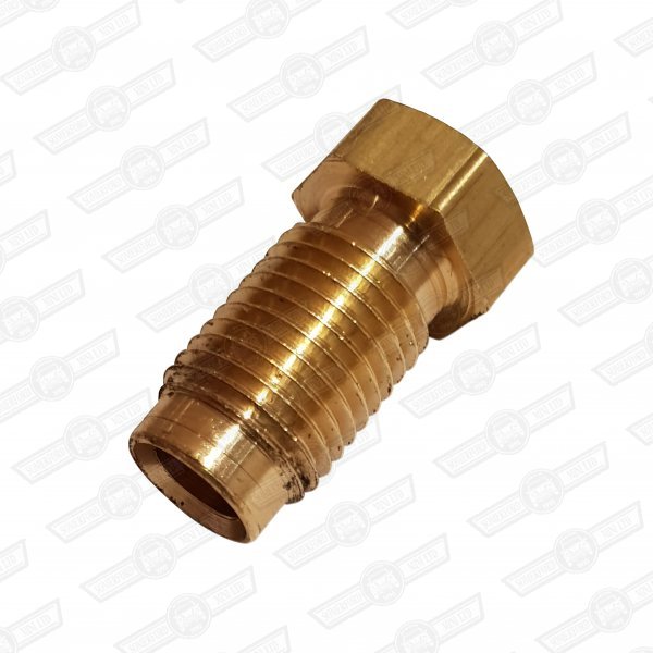 TUBE NUT-BRASS, BRAKE/ CLUTCH PIPE UNION 3/8'' UNF-MALE