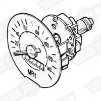 SPEEDO-BLACK FACE-MPH-CLUBMAN MANUAL-'69-'73