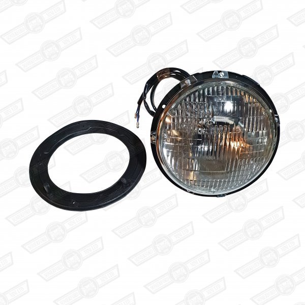 HEADLAMP ASSY.SEALED BEAM-NO S.LIGHT-METAL BOWL-RHD