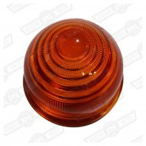 LENS-FRONT INDICATOR-AMBER-GLASS-'59-'88