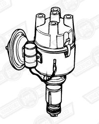 DISTRIBUTOR ASSEMBLY-DUCELLIER-1098cc -'77-'81