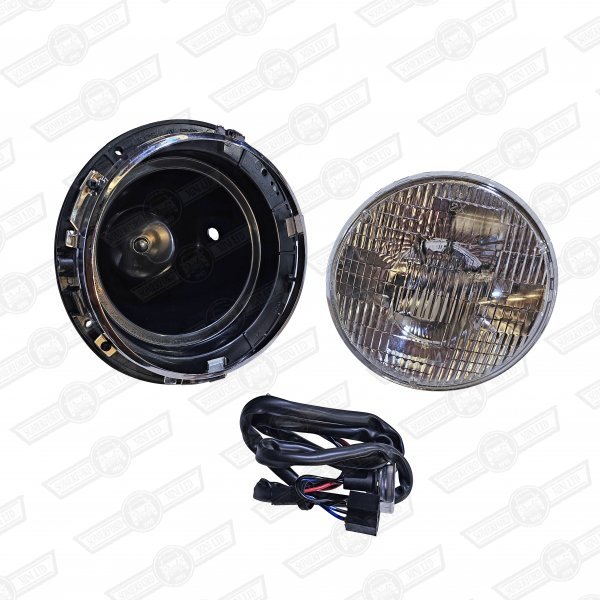 HEADLAMP ASSY.SEALED BEAM WITH SIDE LIGHT-PLASTIC BOWL-RHD