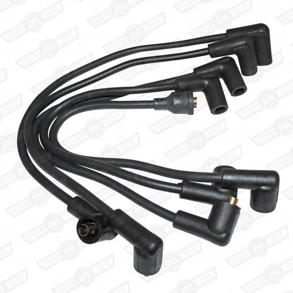 IGNITION LEAD SET-SILICON-PUSH ON-BLACK