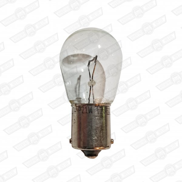 BULB-SINGLE FILAMENT, CLEAR-(INDICATOR ETC) 12V-21W