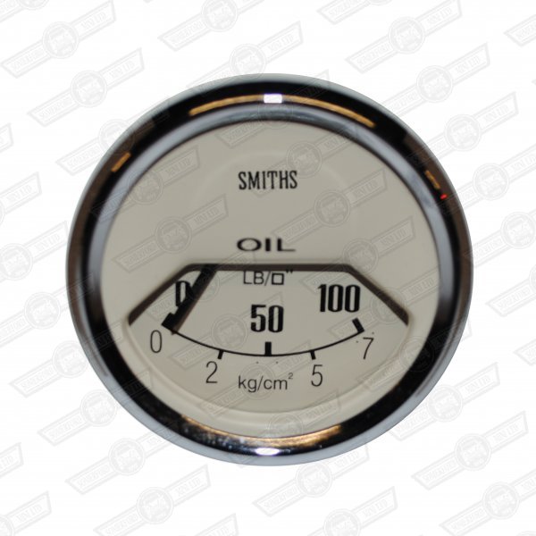 SMITHS OIL PRESSURE GAUGE, 1/2 SCALE MAG-'V' BEZEL MECHANICAL