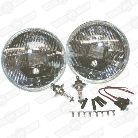 QUADOPTIC HALOGEN HEADLAMP SET+ SIDELIGHTS-RHD