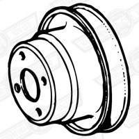 PULLEY-WATER PUMP- 3 7/8'' DIAMETER