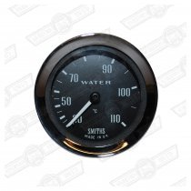 SMITHS CAPILLARY WATER TEMPERATURE GAUGE, FULL SCALE BLACK