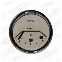 SMITHS OIL TEMPERATURE GAUGE-1/2 SCALE,MAG. FACE,VEE BEZEL