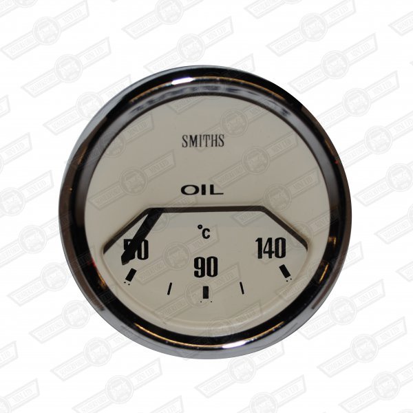 SMITHS OIL TEMPERATURE GAUGE-1/2 SCALE,MAG. FACE,VEE BEZEL