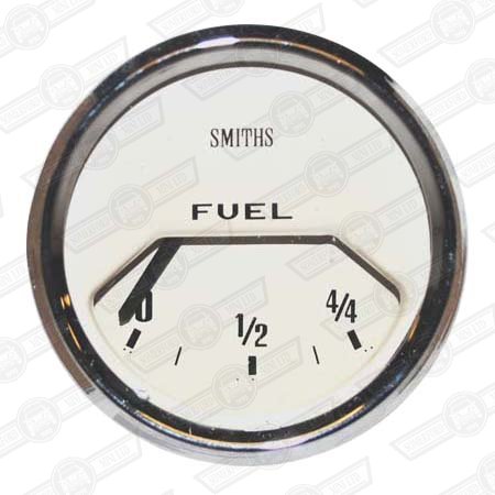 SMITHS FUEL GAUGE-MAGNOLIA FACE- VEE BEZEL