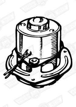 MOTOR-EXTERNAL 4KW FAN-VAN & PICKUP '69-'80 NEG. EARTH