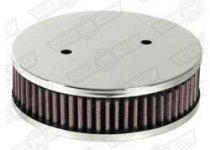 AIR FILTER-K&N ROUND, HS4 1 1/2'' SU CENTRAL MOUNTING HOLE