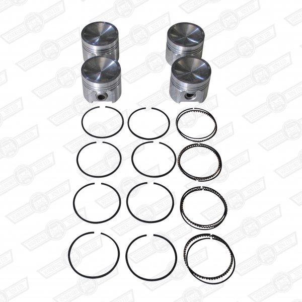 PISTON SET-3 RING METRIC REPLACEMENT 1071 &1275 S 9.75 :1 +060''