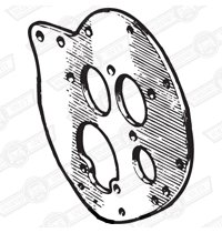 PLATE-ENGINE FRONT MOUNTING FOR DUPLEX CHAIN '69-'74