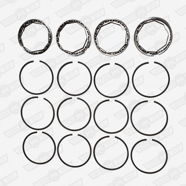 RING SET-4 RING PISTONS 970, 1071 & 1275cc 'S' +060''