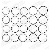 RING SET-REPLACEMENT 3 RING PISTONS 1275cc STD. SIZE