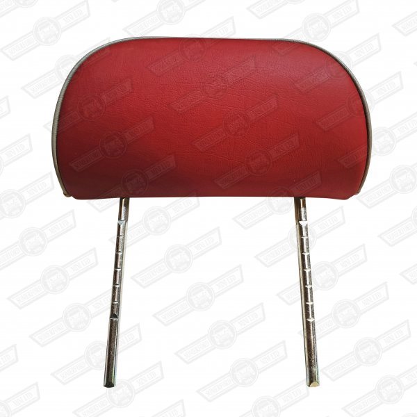 HEADREST-TWIN STALK TARTAN RED/GREY-'97-2000