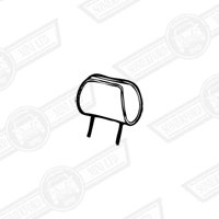 HEADREST-TWIN STALK HORIZON BLUE/WHITE-'97-2000