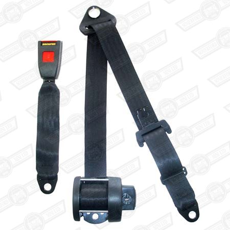 SEAT BELT KIT-REAR INERTIA- 4 POINT. BLACK