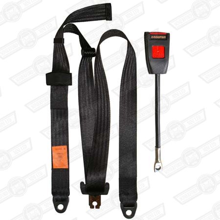 SEAT BELT KIT-FRONT-STATIC TYPE-BLACK