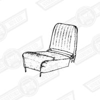 FRONT SEAT COVER KIT-STITCHED-ONE SEAT-(state colour)'59-'61