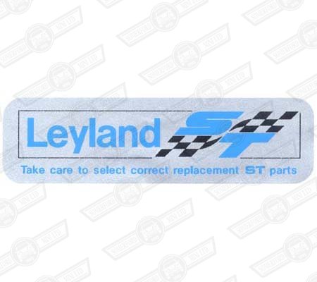 DECAL-ROCKER COVER-'LEYLAND ST'-'74-'77