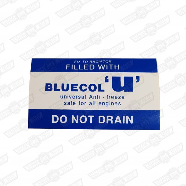 DECAL-RADIATOR-'BLUECOL U'