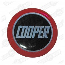 EMBLEM-COOPER-BLACK & RED, fits BG2602 and BG2702 gearknobs