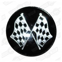 EMBLEM-CROSSED FLAGS, fits BG2602 and BG2702 gearknobs