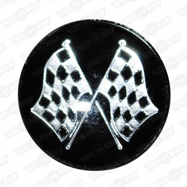 EMBLEM-CROSSED FLAGS, fits BG2602 and BG2702 gearknobs