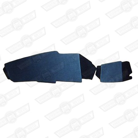 DASH LINERS-PAIR-BLACK VINYL-OFFSET DASH-RHD